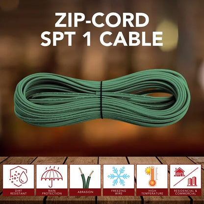 1000FT-Green-Zip-Cord-SPT-1-Cable-4