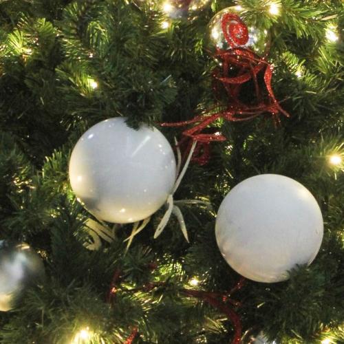 White Shiny Ball - 100mm- Ornament