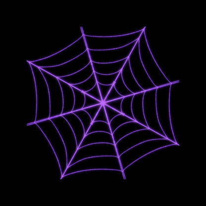 10FT PURPLE TWINKLE STRUCTURE SPIDER