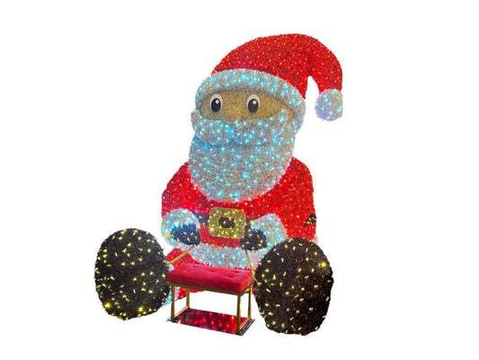 10ft  Lighted Santa Claus - Display