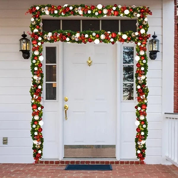 9x14-Pre-Decorated-Garland-Red-White-Silver-5