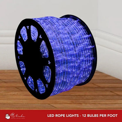 Blue Rope Light 3/8’’ - 150FT Roll