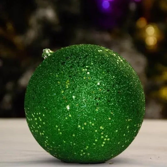 Green-Dark-Glitter-With-Sequin-Ball-150mm-1