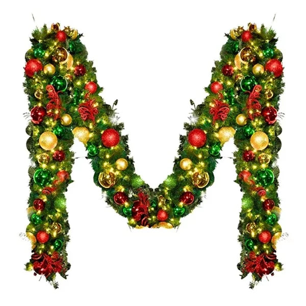 Green-Garland-Predecorated-Red-Green-Gold-with-Warm-White-Lights-9X14-1