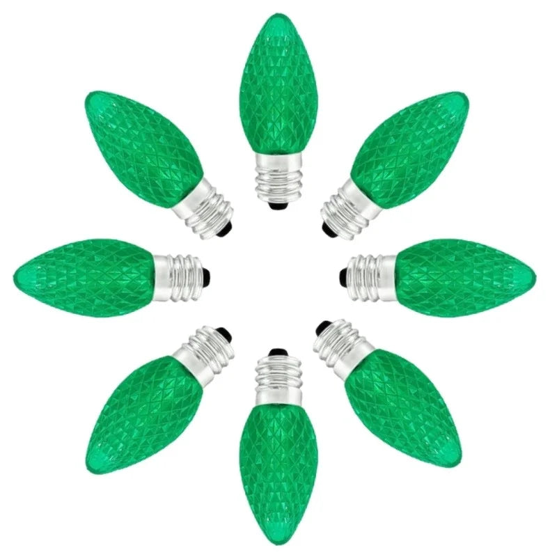 LED-C7-Bulb-Green-Faceted-25pcs-4