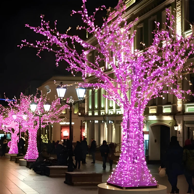 PINK-5MM-LED-MINI-LIGHTS-GREEN-WIRE-6-SPACING-9