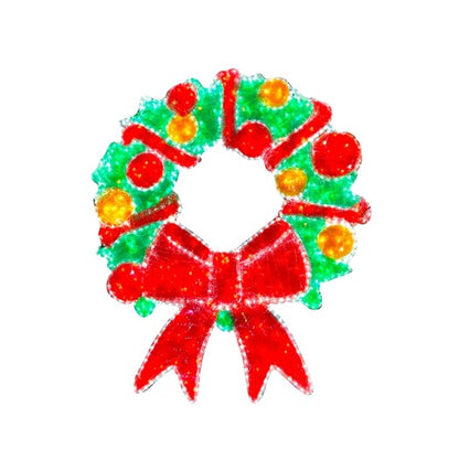 Pole Mount Double-Sided Wreath 4FT