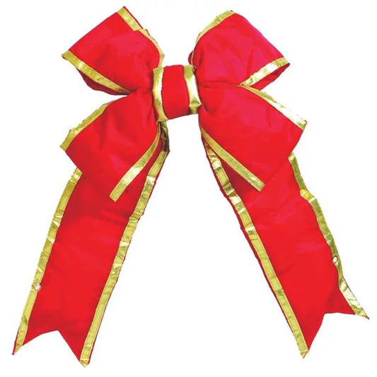 Red-Nylon-Bow-with-Gold-Lining-1