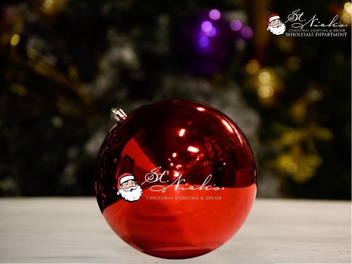 Red Shiny with St-Nick's Logo Ball - 150MM