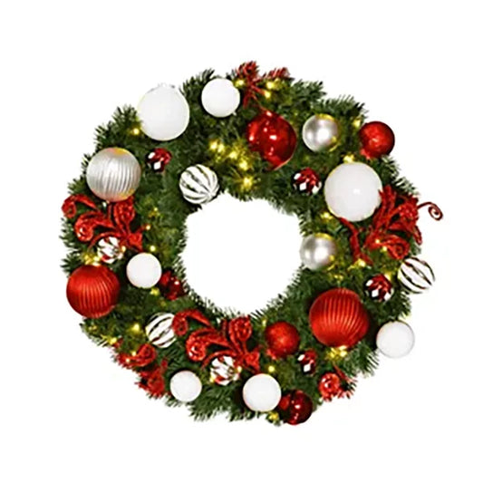 Red-White-and-Silver-Pre-Decorated-Wreath-w-Twinkle-Warm-White-Lights-1