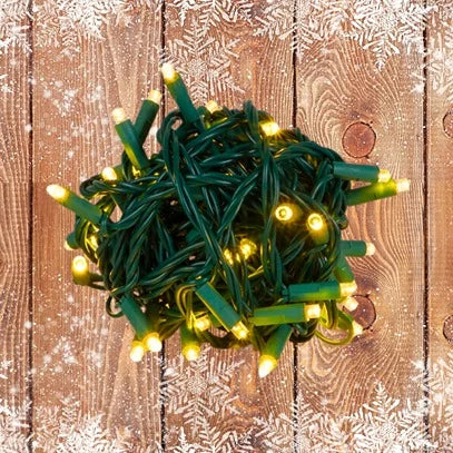 YELLOW 5MM GREEN WIRE - 6’’ SPACING