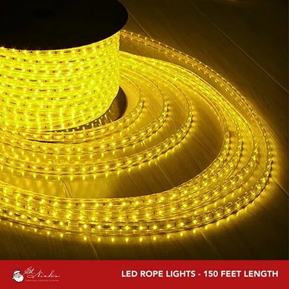 Yellow Rope Light 3/8’’ - 150FT Roll