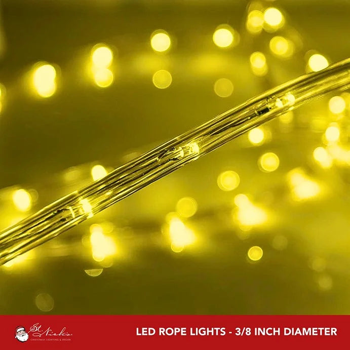 Yellow Rope Light 3/8’’ - 150FT Roll