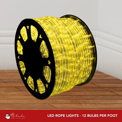 Yellow Rope Light 3/8’’ - 150FT Roll