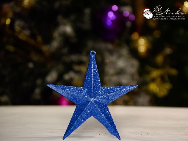 Blue Glitter Star - Ornament