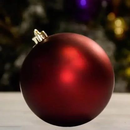 Burgundy Matte Ball - 100MM - Ornament