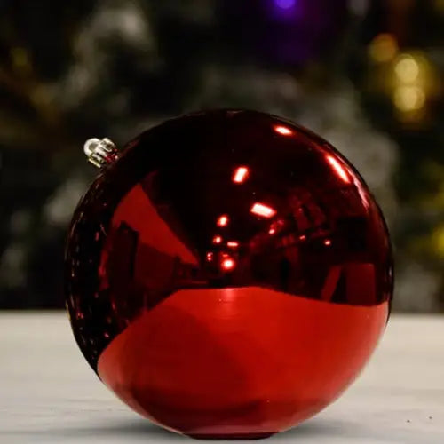 Burgundy Shiny Ball - 200MM / Ornament