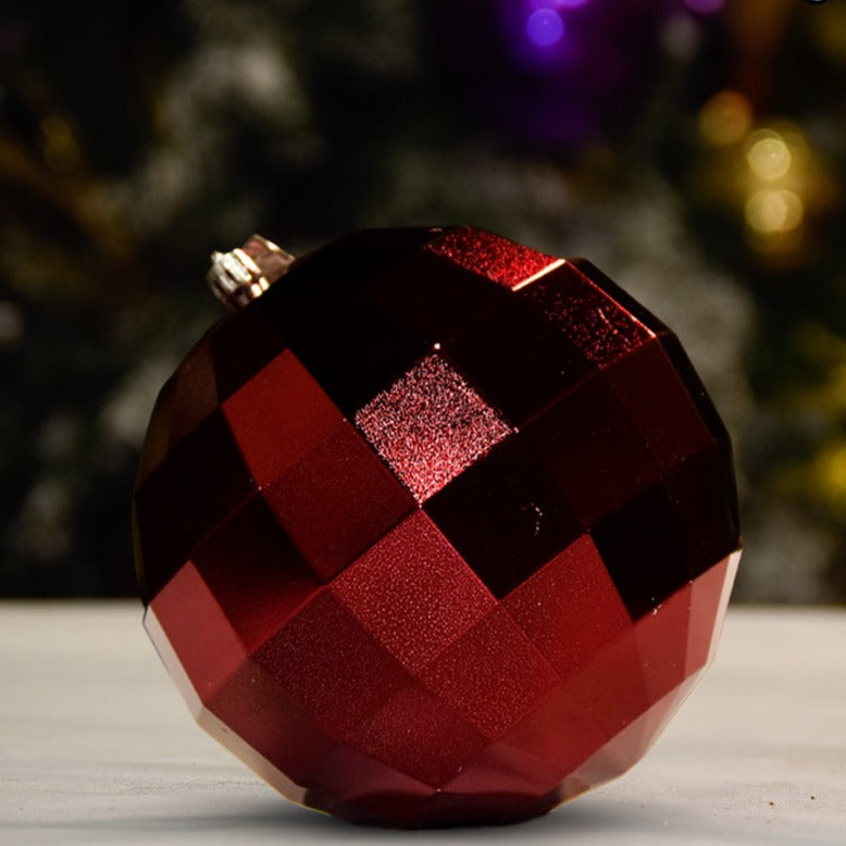 Burgundy Shiny Diamond - 150MM - Ornament