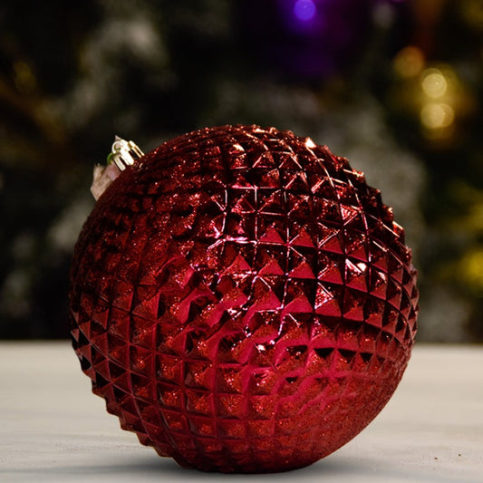 BURGUNDY SHINY DURIAN - 150MM - Ornament