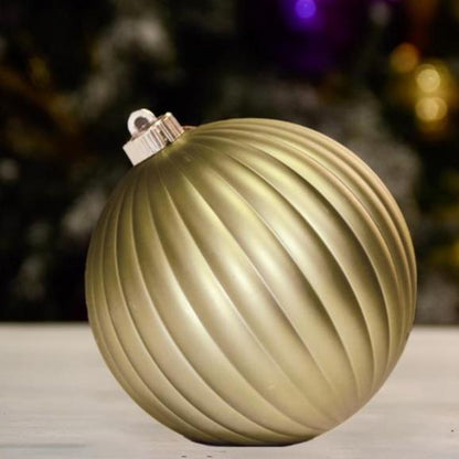 champagne matte pumpkin ornament-150mm