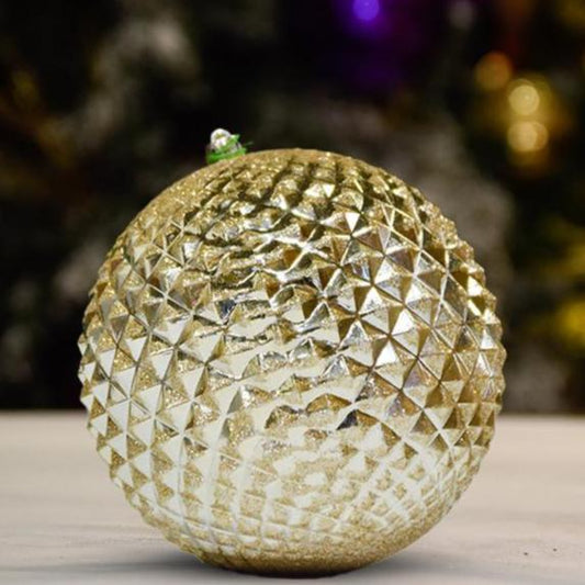 Champagne Shiny with Glitter Durian - 150MM - Ornament