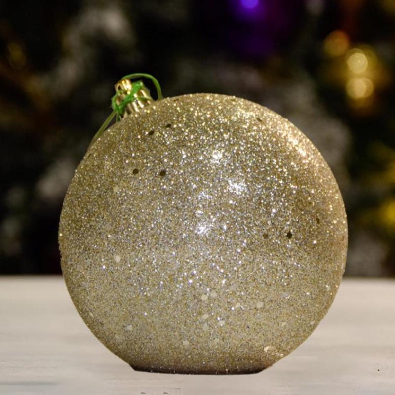 Champagne Shiny Sequin Ball - 150MM - Ornament