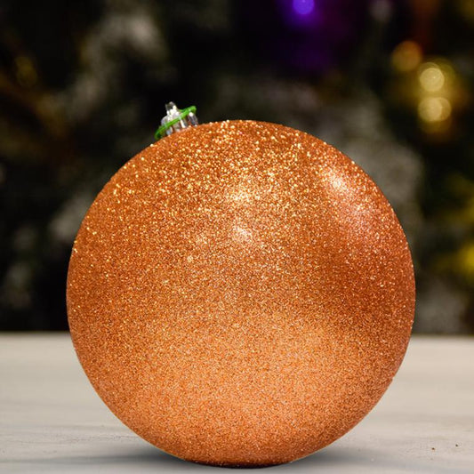 COPPER GLITTER BALL - 250MM - Ornament