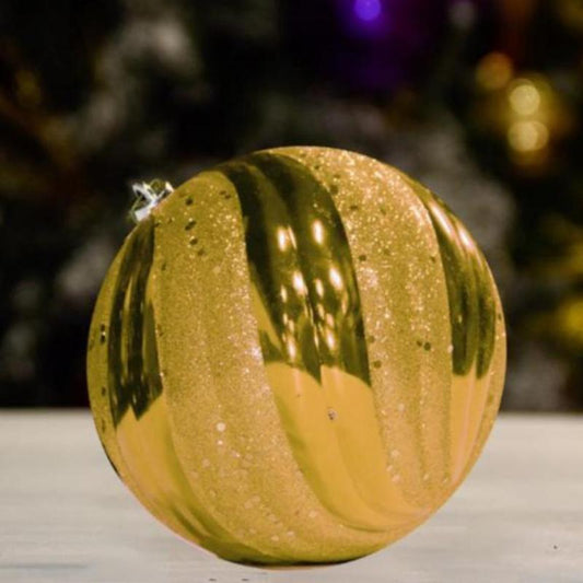 gold wave shiny sequin ornament