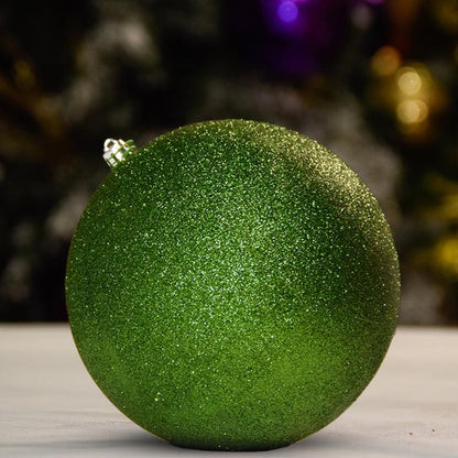 Green Glitter Ball - 150MM - Ornament