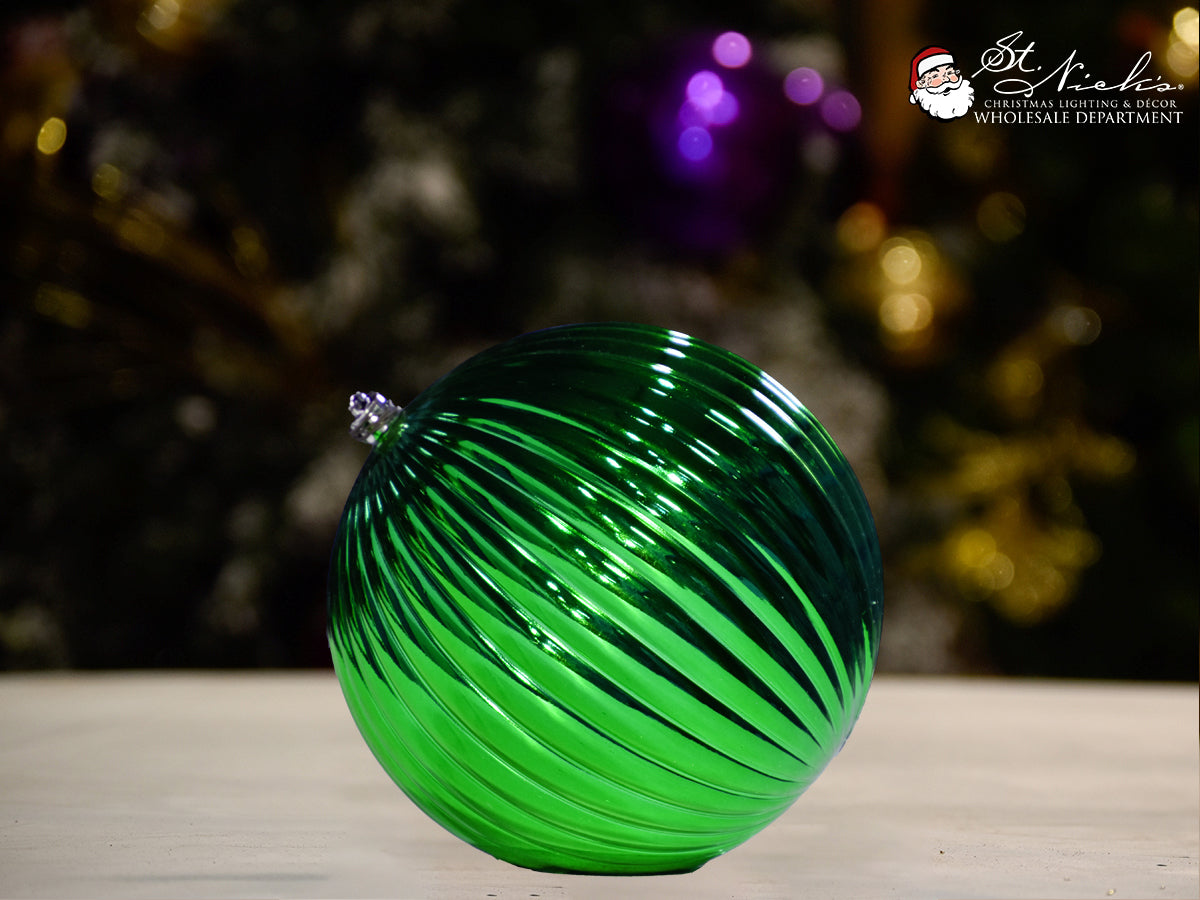 green-shiny-pumpkin-christmas-tree-decor-ornament-150mm-st-nicks-CA