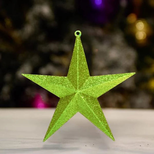 moss-green-glitter-star-tree-decor-ornament-150mm