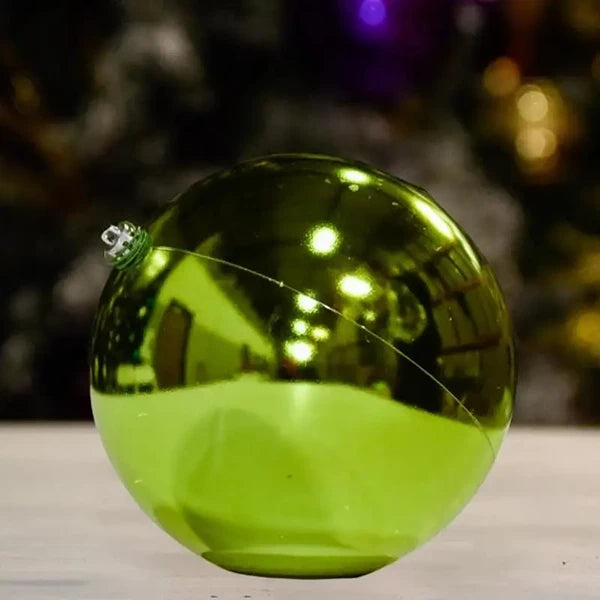 Moss Green Shiny Ball Ornaments Indoor Outdoor 80MM - Ornament