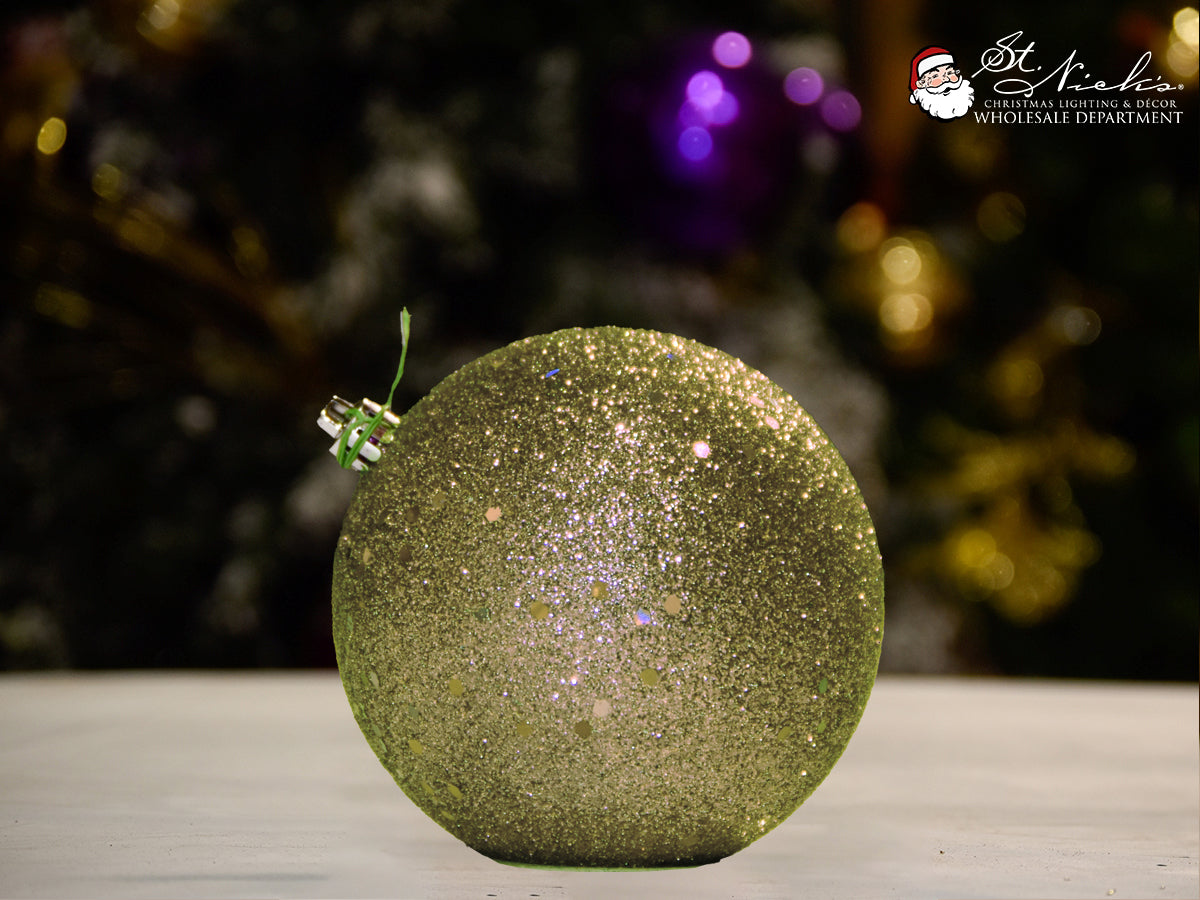 moss-green-shiny-with-sequin-ball-christmas-tree-decor-ornament-st-nicks-CA