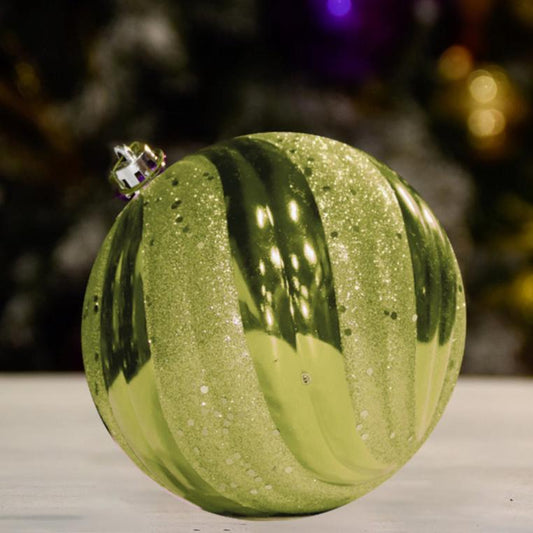  Moss Green wave Shiny With Glitter Sequin - Ornament