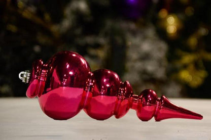 Pink Shiny - 200MM  Long Finial Ornament