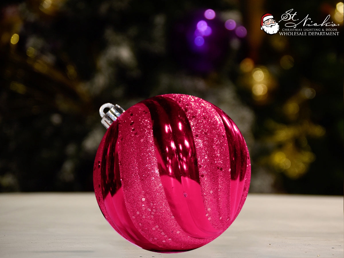 pink-wave-shiny-with-glitter-sequin-christmas-tree-decor-ornament-st-nicks-CA