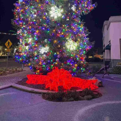 Red Lighted Structured Bow - Display