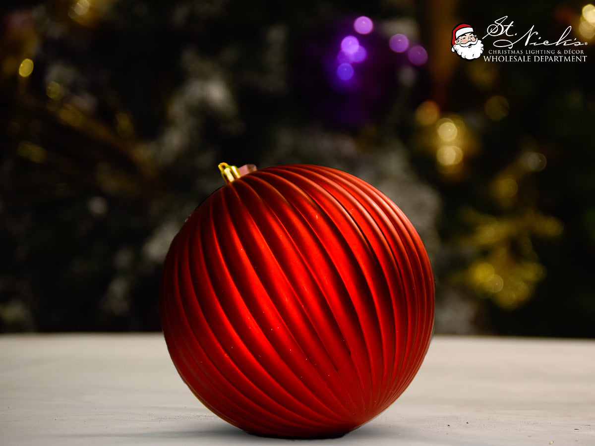 red-matte-pumpkin-christmas-tree-decor-ornament-st-nicks-CA