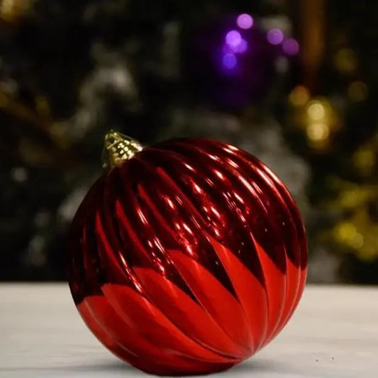 Red Shiny Pumpkin -150MM - Ornament