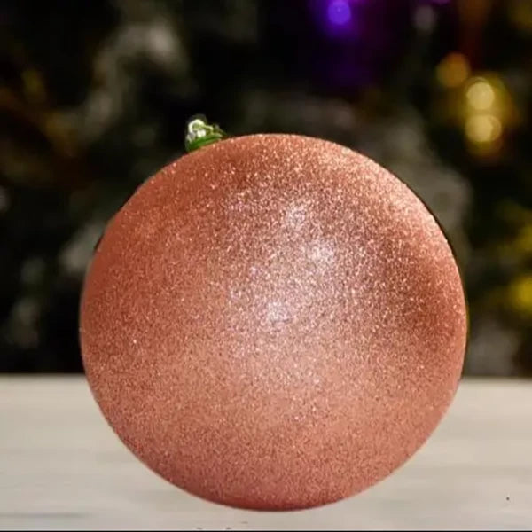 Rosegold Glitter Ball - 100MM - Ornament