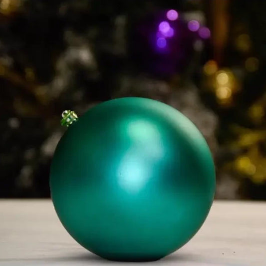 Teal Matte Ball - 150MM - Ornament