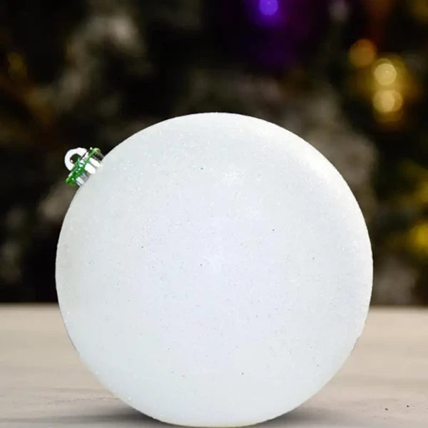 white-glitter-ball-100mm-ornament-666