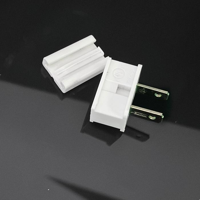 White Hardware Male SPT-2 Plugs PACK OF 25PCS