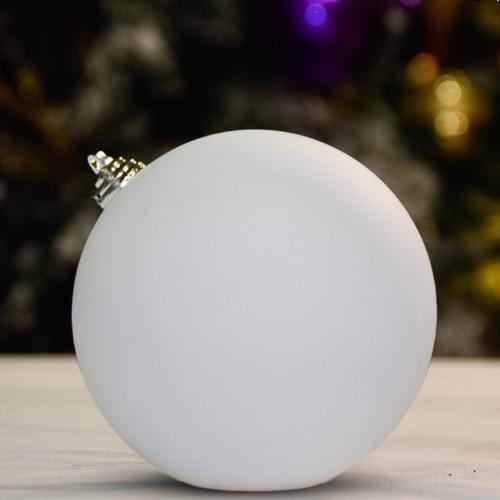 White Matte Ball - 150MM - Ornament